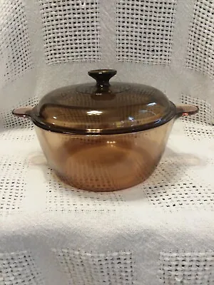 Corning Ware Visions Cookware 4.5L Dutch Oven Stock Pot With Lid Made In USA • $55