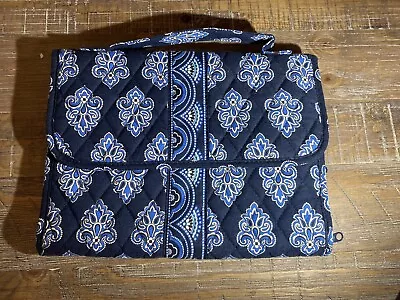 Vera Bradley Jewelry Book Folio Calypso Blue Travel Organizer Zipper Pockets • $16.99