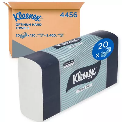 Kleenex Optimum Hand Towel 20 Packs X 120 Towels (4456) • $78.08