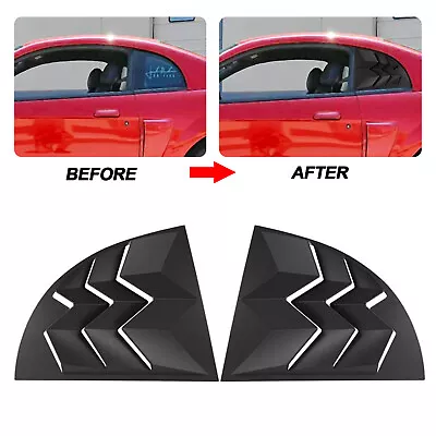 For 1999-2004 Ford Mustang Side Window Scoop Louvers Cover Sun Rain Shade Vent • $40.41