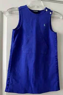 Ralph Lauren POLO Purple Sleeveless Dress Girl's Size 6 6X Purple Blue VINTAGE • $19.99