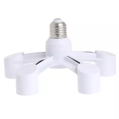 5 In 1 E27 To E27 Base Socket Splitter LED Light Lamp Bulb Adapter Holder • $21.68