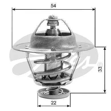 Gates TH22682G1 Coolant Thermostat Fits Bedford Isuzu Opel Vauxhall • $34.73