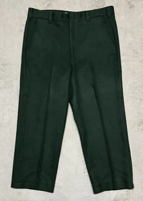 Vintage Woolrich Wool Heavy Duty Malone Pants Size 38  Waist Green 38x26? Adult • $74.99