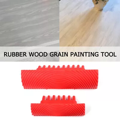 2 Pcs Paint Roller Brush Wood Grain Tool Painting Tool Small Paint Roller • $9.01