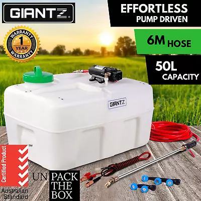 Giantz ATV Garden Weed Sprayer Quad Bike Ride On Mower Chemical Spray Hose 50L • $187.05