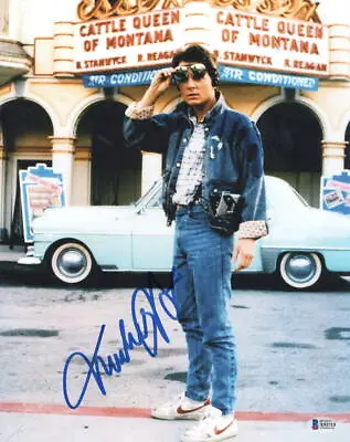 Michael J Fox Signed 11x14 Photo Back To The Future Vintage Signature Beckett 1 • $450