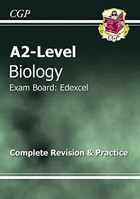 A2-Level Biology: Edexcel: The Revision Guide CGP Books Good Condition ISBN 1 • £3.50