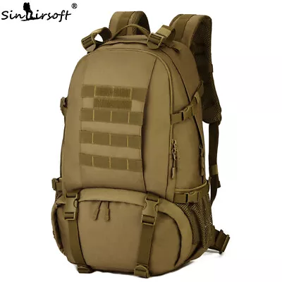 Military Tactical Backpack 40L Travel Hiking Camping Laptop Outdoor Rucksack Men • $63.79