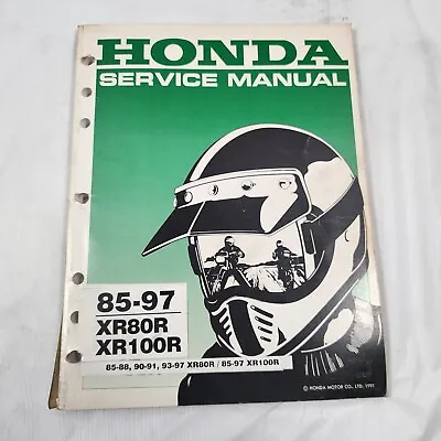 Honda Service Shop Repair Manual Book 1985 - 1997 XR80 XR100 XR 80 100 61GN112 • $55