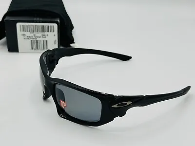 New Oakley Scalpel Sunglasses Polished Black Frame Grey Polarized Lens Vintage • $161.99