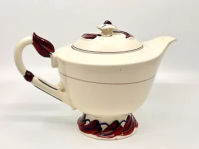 RARE Vernon Kilns California  MONTEREY  Teapot Hand Painted VTG • $75