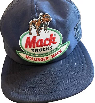 VTG Mack Trucks Patch Mesh Foam Trucker Hat Hollinger Mack Swingster Read • $151.73