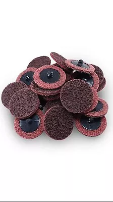 50Pc 2  Medium Roloc Scotch Brite Roll Lock Surface Sanding Disc Made In USA • $27