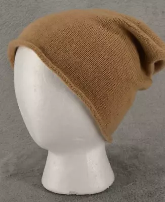 Polo Ralph Lauren Knit Slouch Hat Merino Wool Cashmere Beanie One Size Tan • $21.99