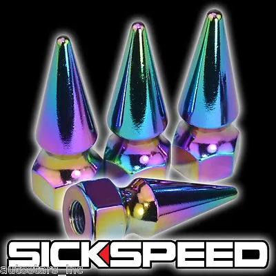 4pc Sickspeed Spiked Bolt For Engine Bay Dress Up Kit 8x1.25 P3 Neo Chrome • $8.88