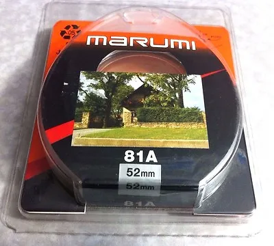 Marumi 52mm 81A 81-A Glass Lens Filter Warm Warming 52 Mm Japan OEM Soft Focus • $14.99