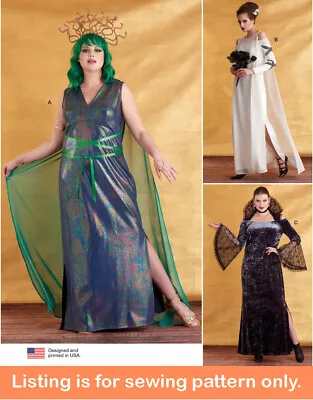 SEWING PATTERN Women Costume Halloween Goddess Mermaid Vampire Bride Queen 11610 • $8.99