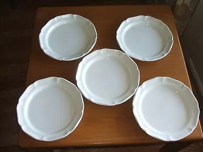 5pc Mikasa French Countryside Dinner Plates Scalloped Edge 10 7/8  Five • $89.99