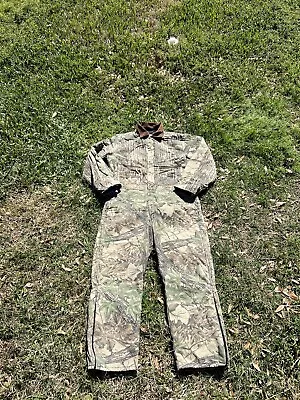 Vintage Liberty Coveralls Mens XXL Realtree Camo Hunt Outdoors Insulated • $27.99