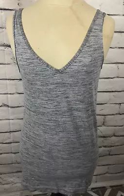 Anthropologie Eloise Womens Size M Gray Deep V-neck Tank Top • $11.24