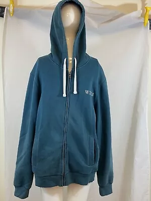 JACK WILLS Men's Teal Full Zip Hoodie. Size L • £17.99