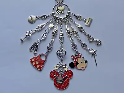 Disney World Princess Minnie Mouse Wish Believe Key Chain Purse Clip Bag • $11.99