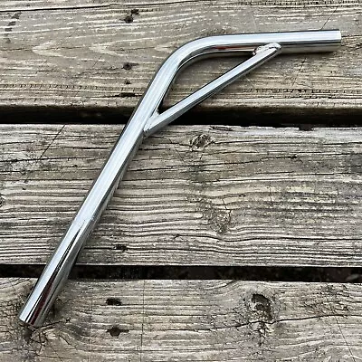 Bmx Bicycle Seat Post 22.2 Steel Chrome Bent Style For Old School Bmx & Others • $24.99