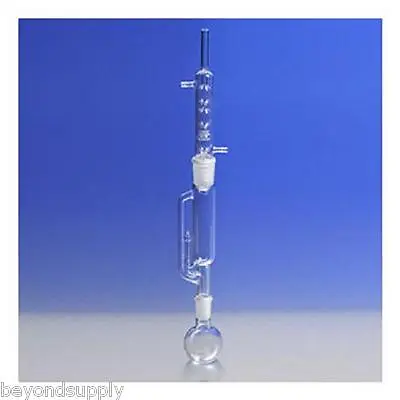 Lab Glass 1000mL Soxhlet Extraction   Extractor Condenser Apparatus  Flask New • $285.34