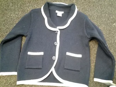 £25 • Buy Sale New Sarah Louise   Style 628  Navy/white Cardigan 2 Yrs  4 Yrs  5 Yrs  8 Yr