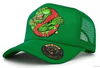 GHOSTBUSTERS Retro SLIMER Trucker HAT Snapback CAP Adjustable Movie Film - NEW ! • $66.24