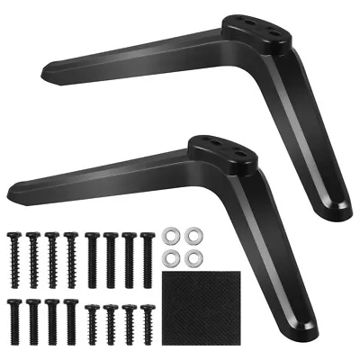 2Pcs Universal TV Base Stand For 32-65 Inch Screens With Screws • £9.01