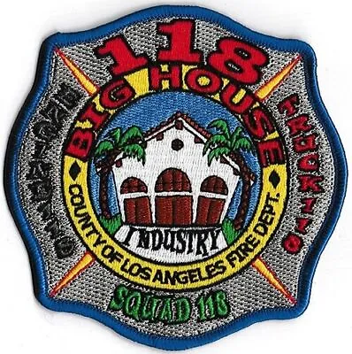 LA County Station 118 The Big House Engine Truck Squad NEW Fire Patch • $6.95