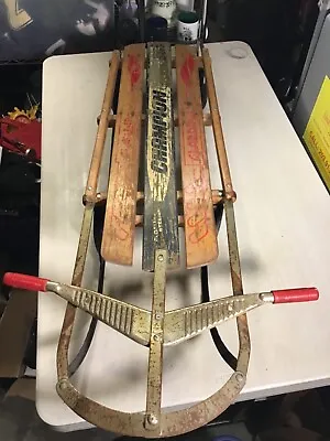 Vintage Champion Fastback Snow Sled - W/ Floating Steering - Gladding 50” • $125