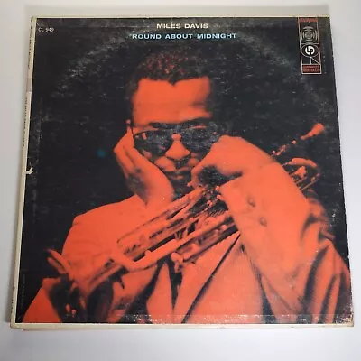 Miles Davis - 'Round About Midnight Vinyl 1957 CL 949 Mono 6-Eye Columbia Good • $25.49