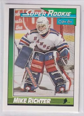 Mike Richter 1991-92 O-Pee-Chee Super Rookie #11 Rangers G |1212 • $1.70