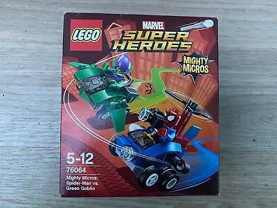 LEGO® Marvel Super Heroes 76064 Mighty Micros: Spider-Man Vs Green Goblin BNISB • £12