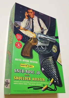 Mattel Shootin' Shell Snub Nose .38 Empty Box For Detective Gun & Holster  Read • $25