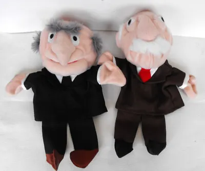 RARE Disney MUPPETS STATLER & WALDORF Hand Puppets Dolls Plush MINT Netherlands • $55