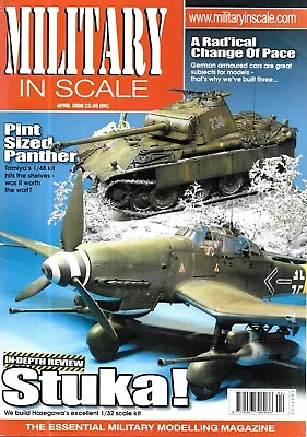 Military In Scale April 2006 Tamiya Panthe 1/48 Hasegawa Stuka German Armored  • $14.95