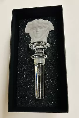 New In Box Versace Rosenthal Bottle Stopper Clear  • $111