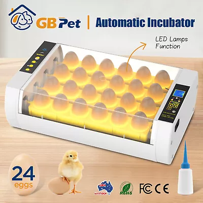 24 Egg Incubator LED Hatcher Fully Automatic Turning Digital Chicken Poultry • $98.91