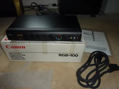£50 • Buy Canon RGB-100 PAL S-video Composite To RGB SCART Converter, Extron Switch Modded
