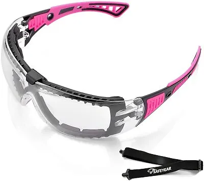 £14.99 • Buy SAFEYEAR Safety Goggles Work Glasses Anti-Fog Female Women Eye UV Protection PK