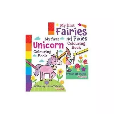 Single 24x17cm My First Unicorn OR Fairies Colouring Book • £4.27