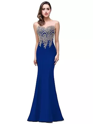 Babyonlinedress Women Sweetheart Formal Prom Mermaid Dress Long Evening Cocktail • $55.99