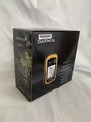 Garmin ETrex 10 Outdoor Handheld GPS Unit Black/Yellow 010-00970-00 • £85