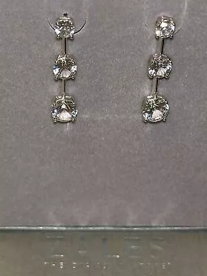 LAST 1 *NEW* ZALES Jewelers Sterling Silver Lab Created White Sapphire Earrings • $72.99
