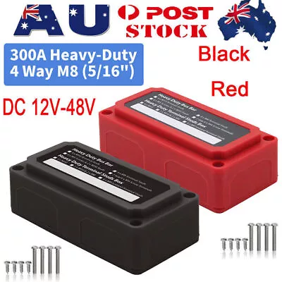 NEW Bus Bar Power Distribution Box Terminal Block 300 Amp Heavy Duty 12V - 24V • $34.67