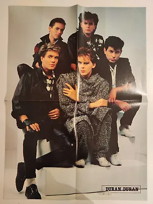 DURAN DURAN / MORTEN HARKET A-HA Poster From ROCK POSTER Magazine 1980's. • $40